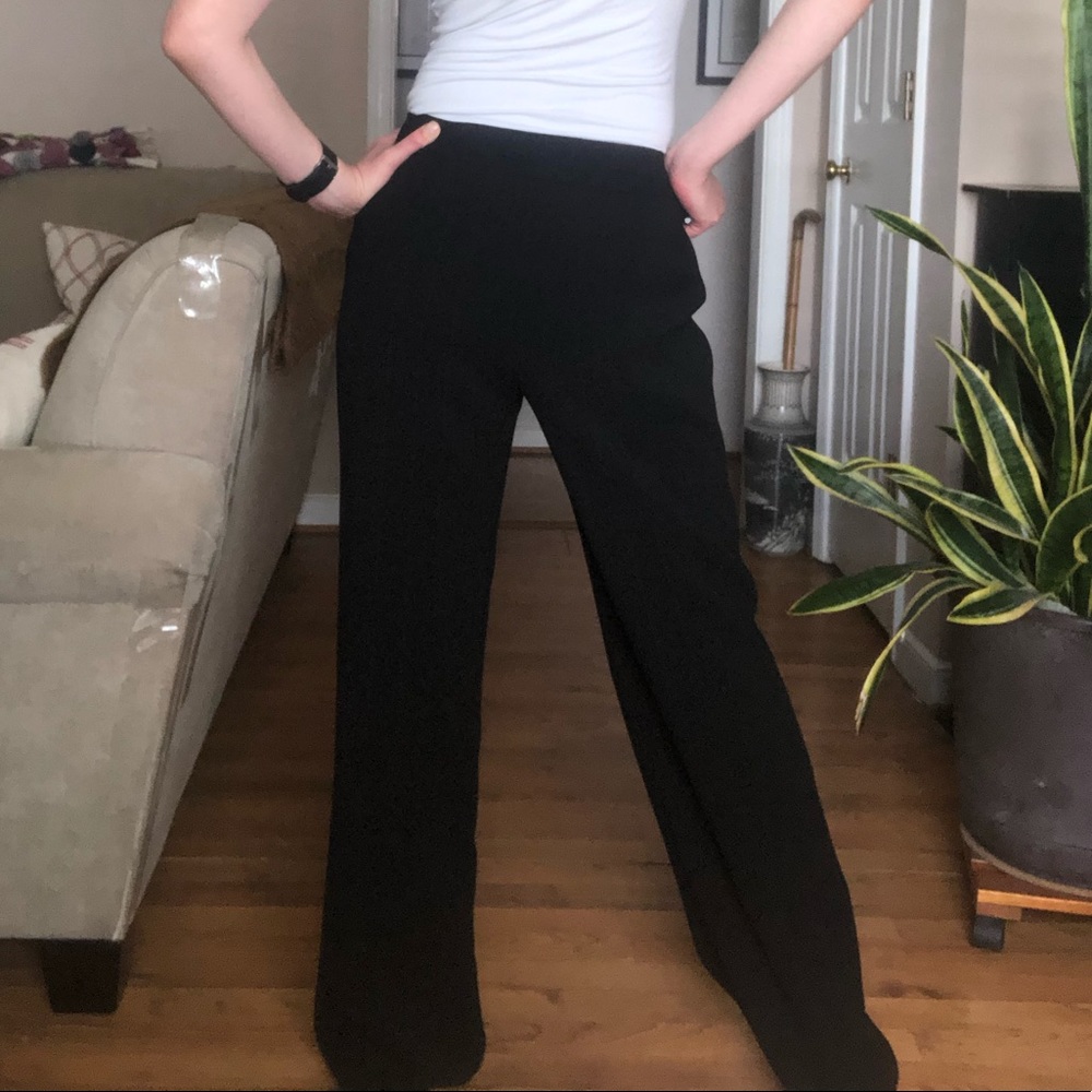 Ann Taylor Straight-Leg Pinstripe Trouser Pants (2) - Picture 2 of 4